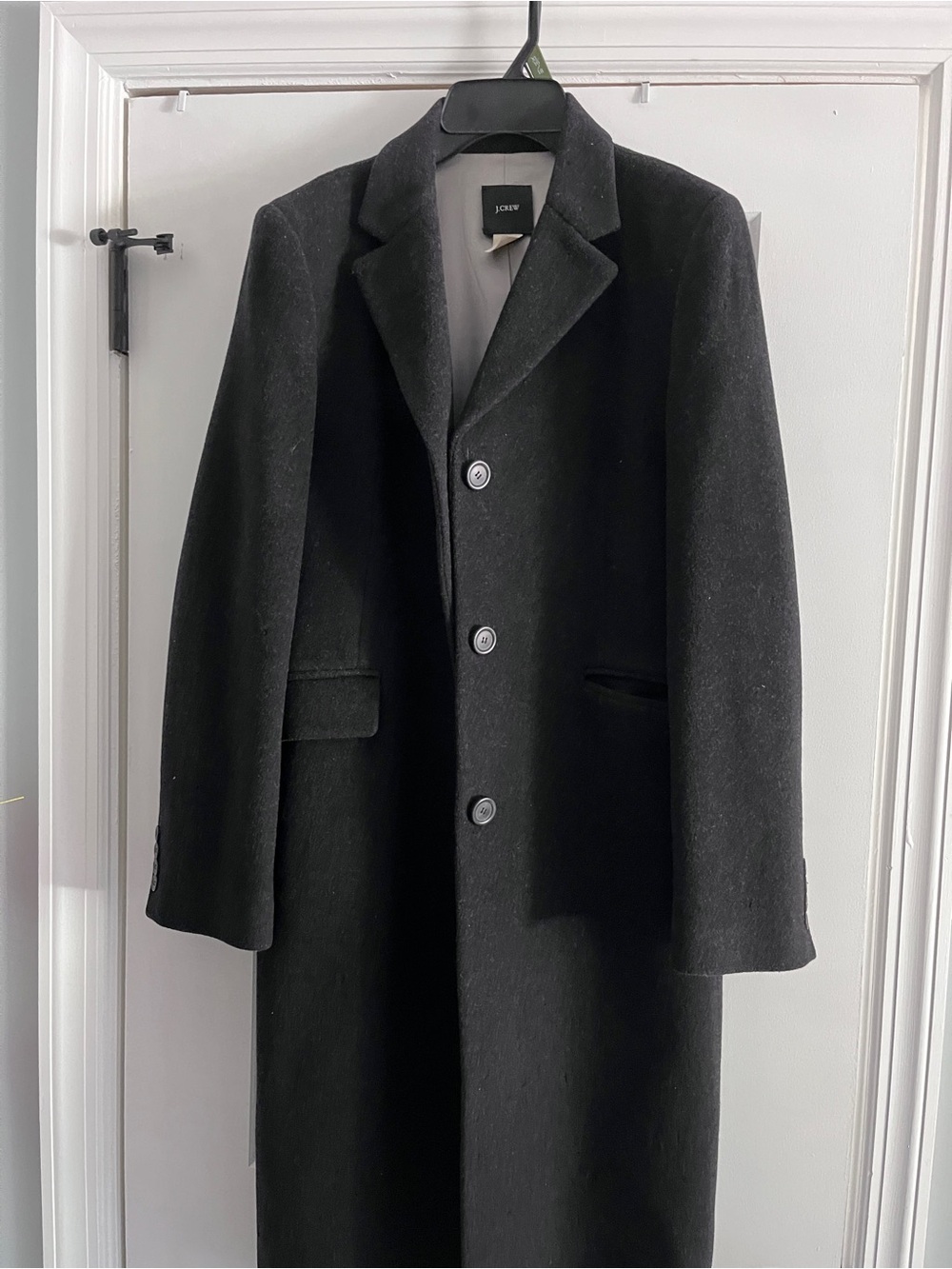 J. Crew Black Wool Pea Coat